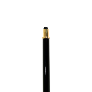 Brass 24K gold handle Swarovski crystal handmade Italian luxury walking stick detail