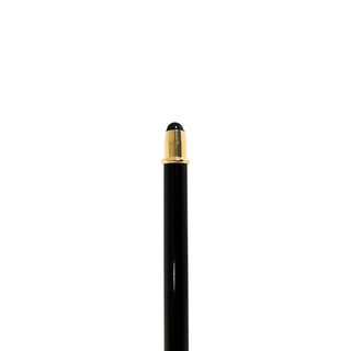 Gold plated snake handle crystal Italian handcrafted walking cane detail