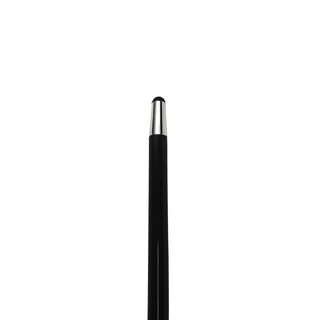 Silver-plated crystal knob handcrafted Italian luxury walking stick detail