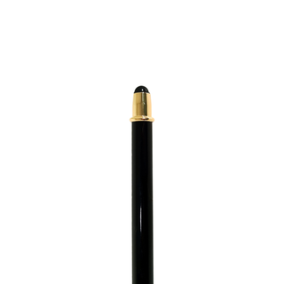 Swan head hand-painted 24K gold-plated handle Italian luxury walking cane side view