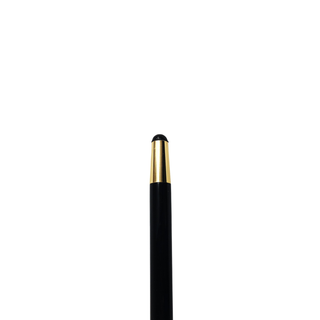 Crystal handle 24K gold plated brass tip Italian luxury walking cane handle detail