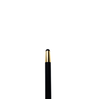 Sapphire crystal black beechwood handmade Italian luxury walking stick handle detail