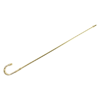 24K gold aquamarine crystal Italian luxury walking stick limited edition handle detail