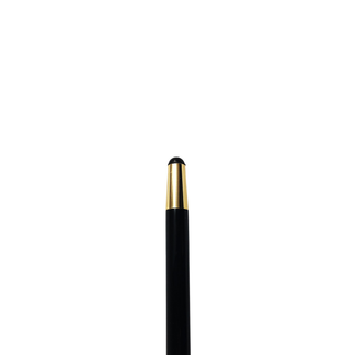 24K gold filigree handle black beechwood Italian luxury walking cane detail