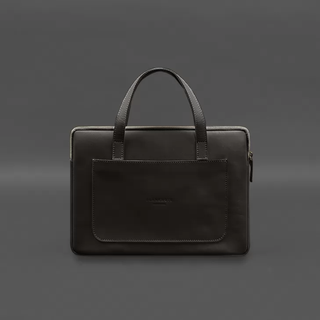 leather laptop sleeve 13 inch crust leather handles front pocket natural view