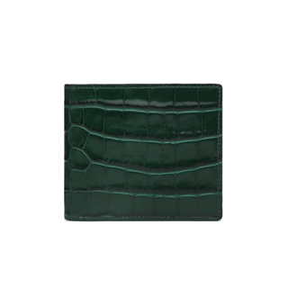 men's luxury wallet haven italian leather crocodile pattern rfid blocking billfold display view