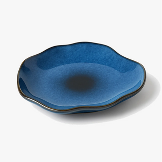 Nordic Shell-Motif Ceramic Dinner Plate
