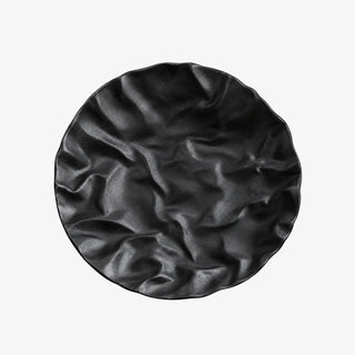 Texture Shallow Plate Frosted Ceramic