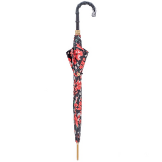 Automatic Italian acetate handle luxury women's umbrella close-up handle detail
