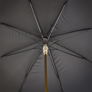 Enameled brass bull terrier handmade Italian umbrella open canopy