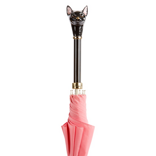 Enameled brass automatic handmade Italian umbrella canopy detail