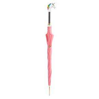 Enameled brass automatic luxury handmade Italian umbrella close-up