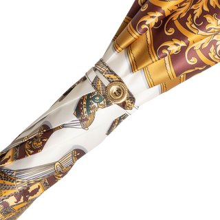 Colorful balloons print automatic acetate handle handmade Italian umbrella top