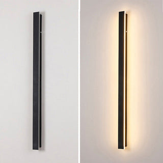 Appliques murales LED extérieures - Luminaire de patio industriel long en acrylique résistant aux intempéries 10W
