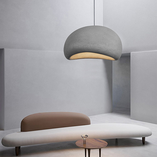 Oval cloud pendant lamp — artistic living room fixture