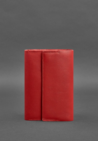 leather bound notebook a5 leather journal cover pen loop magnetic closure top view