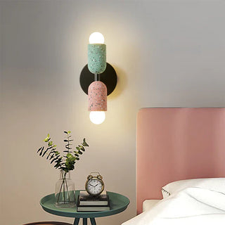 Creative iron double head wall sconce illuminated — home lamp