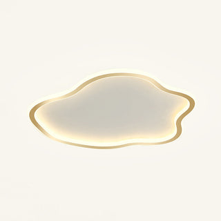 Modern silicone ceiling lamp close-up, creative iron design