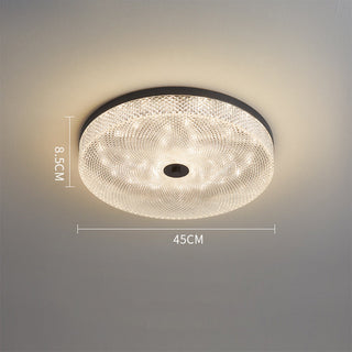 Flush mount crystal LED ceiling light – copper color changing