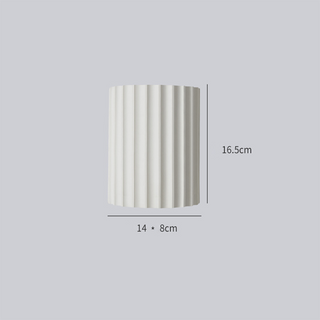 Modern resin indoor curl half circle wall sconce ambient