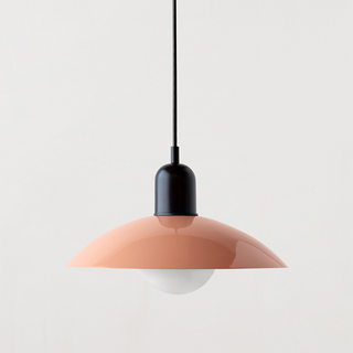 Macaron pendant lamp with colorful iron ceiling fixture