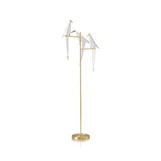 Unique bird lamp origami — cozy ambient warm light