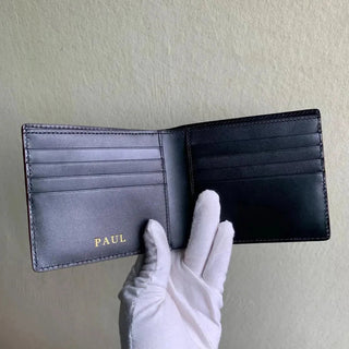 crocodile leather wallet haven premium men's rfid blocking billfold italian craftsmanship natural view