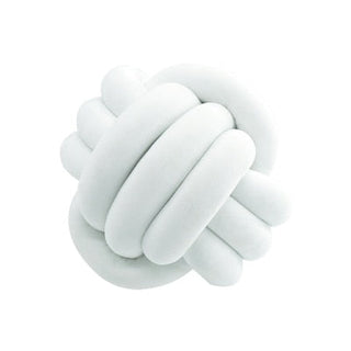 knotted ball throw pillow large decorative cushion unique knot design front view
