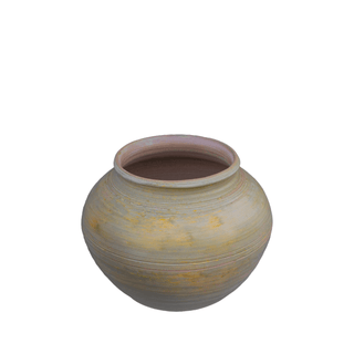 handmade pottery pitcher rustic ceramic water jug artisan signed clay vessel front view