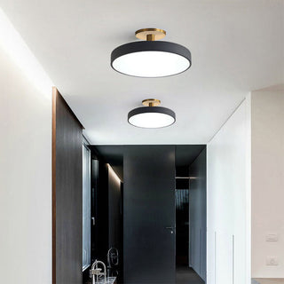 Semi-flush acrylic LED ceiling fixture, bedroom dining room
