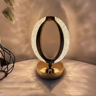 Golden table lamp luxury chic design — soft ambient gold finish