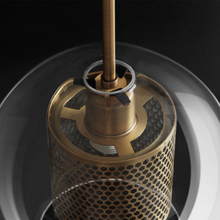 Suspension en verre – Suspension moderne avec longueur réglable et finition dorée