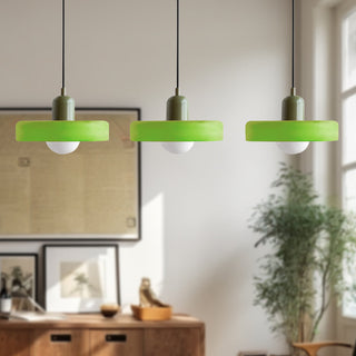 Suspension Bauhaus – Plafonnier Simple à 3 Têtes en Verre pour Salle à Manger