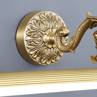 Vintage gold LED bathroom vanity wall sconce metal — lamp