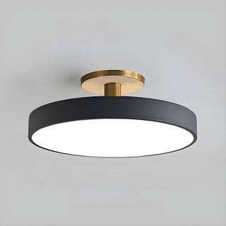 LED semi-flush ceiling lamp in bedroom, acrylic fixture