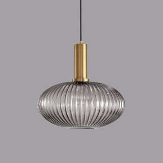 Retro dining room lamp with stained glass lantern shade