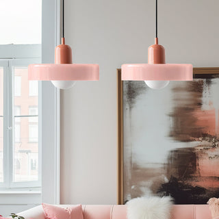 Suspension Bauhaus – Lampe LED moderne à deux têtes en verre pour salle à manger