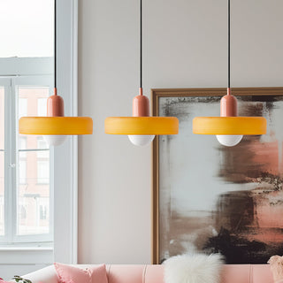 Suspension Bauhaus – Plafonnier Simple à 3 Têtes en Verre pour Salle à Manger