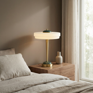 Touch Bedside Lamp – Postmodern 3CCT Controlled Soft Light with Gold Finish