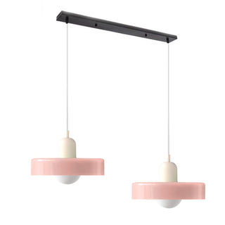 Suspension Bauhaus – Lampe LED moderne à deux têtes en verre pour salle à manger