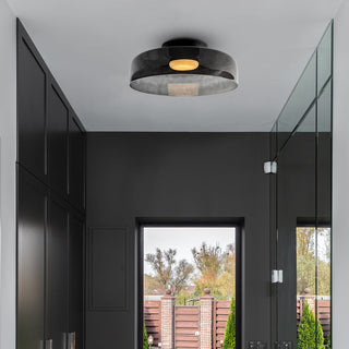 Plafonnier en verre multicouche - Lampe de plafond moderne pour salon avec abat-jour superposés