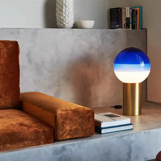 Portable glass lamp illuminated — USB ball warm ambient