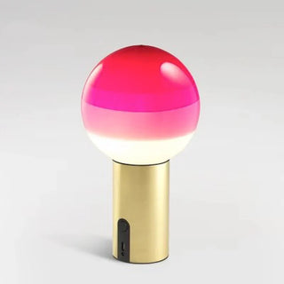 USB charging glass ball lamp front — portable artistic design