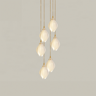 Bloom multi-head pendant detail — creative dining fixture