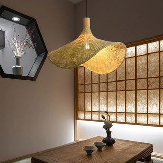 Bamboo Pendant Lamp – Bohemian Pendant Light for Interiors | Handwoven Natural Ceiling Light