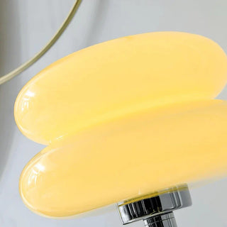 Round minimalist table lamp — Nordic glass LED fixture