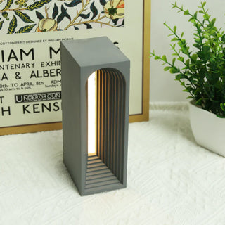 Cement lamp side angle — designer architectural E27