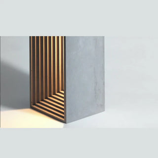 LED cement table lamp — architectural designer ambient
