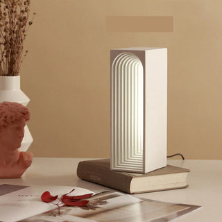 Cement lamp close-up — architectural designer texture