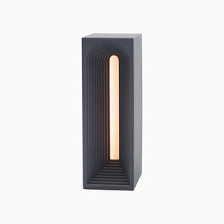 Cement designer table lamp — architectural LED fixture